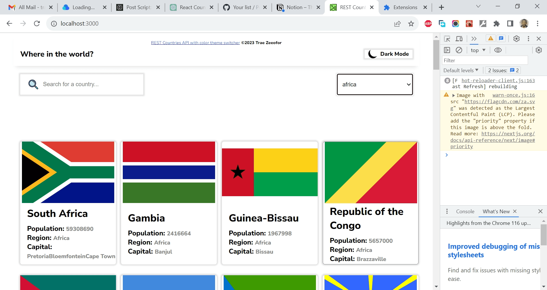 Screenshot of rest-countries-api-with-color-theme-switcher